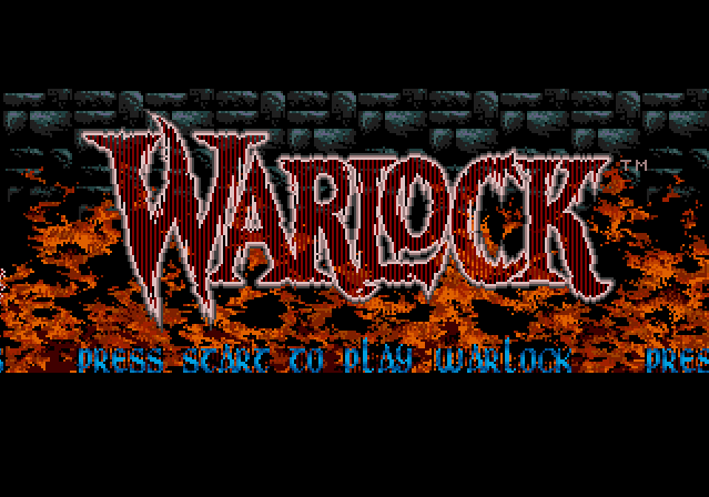 Титульный экран из игры Warlock / Чернокнижник