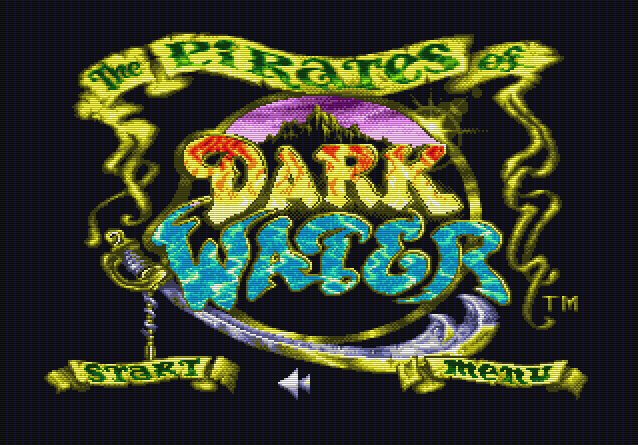 Титульный экран из игры Pirates of Dark Water the / Пираты Тёмной Воды