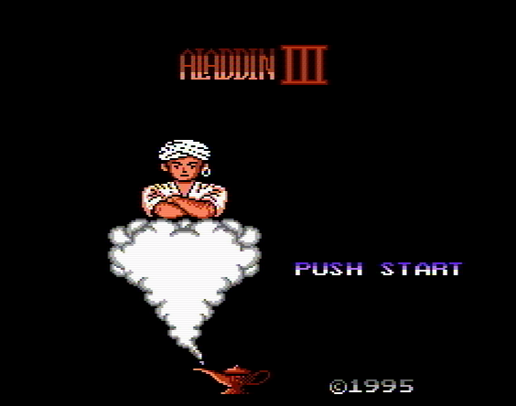 Титульный экран из игры Aladdin 3 / Аладдин 3