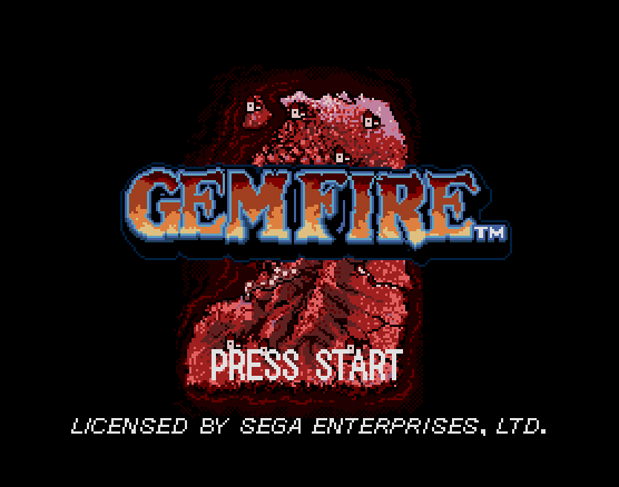 Титульный экран из игры Gemfire / Драгоценный Огонь (Гемфайр)