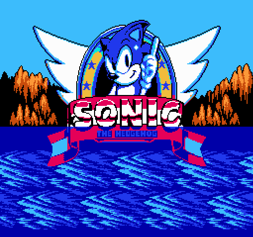 Титульный экран из игры Sonic The Hedgehog / Ёж Соник