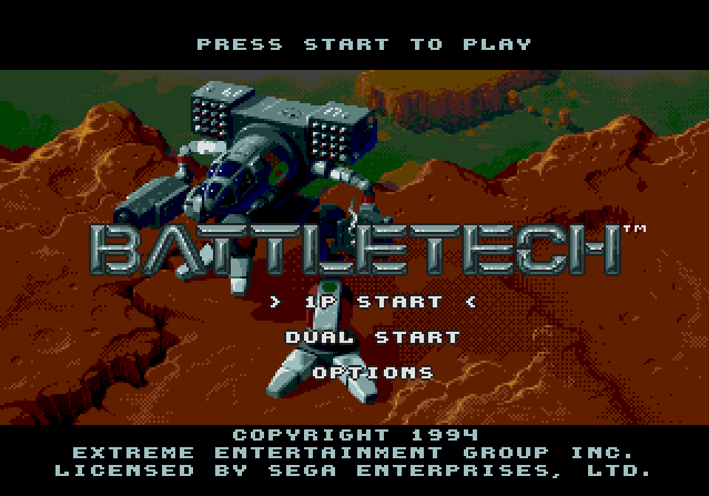 Титульный экран из игры Battletech / Баттлтек (Боевая Техника)