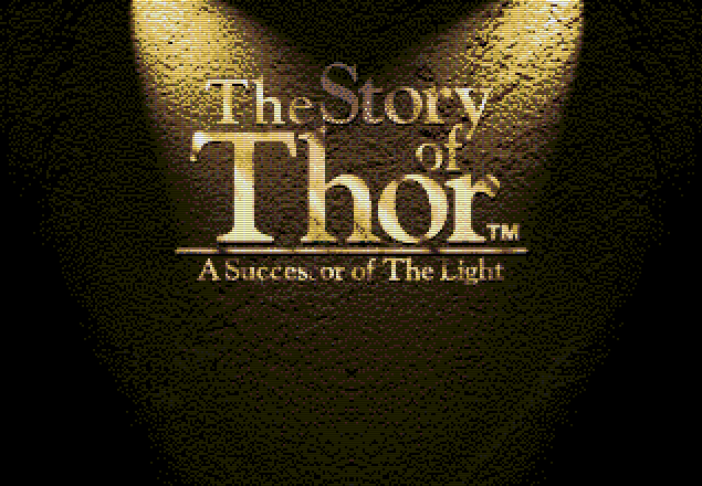 Титульный экран из игры Beyond Oasis (Story of Thor, The - A Successor of The Light) / По другую сторону Оазиса - История Тора