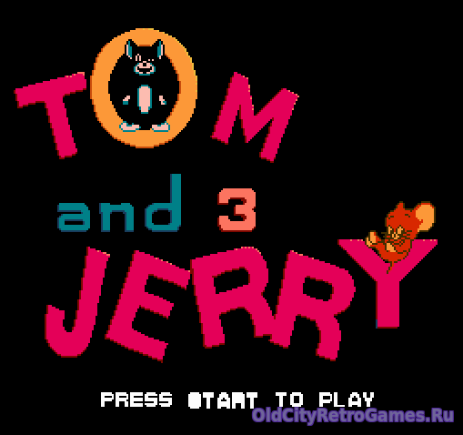 Титульный экран из игры Tom & Jerry 3 / Том и Джерри 3