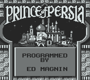 Титульный экран из игры Prince of Persia / Принц Персии