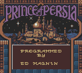 Титульный экран из игры Prince of Persia / Принц Персии