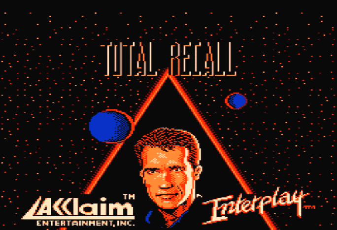 Титульный экран из игры Total Recall / Вспомнить Всё