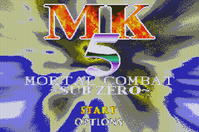 Титульный экран из игры Mortal Kombat Mythologies: Sub-Zero (Mortal kombat 5) / Смертельная битва Мифология Саб-Зиро