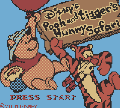 Титульный экран из игры Pooh and Tigger's Hunny Safari / Winnie the Pooh
