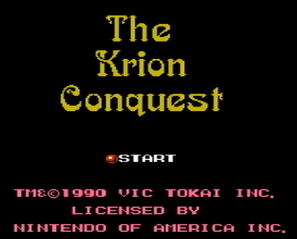 Титульный экран из игры Krion Conquest the / Завоевание Криона