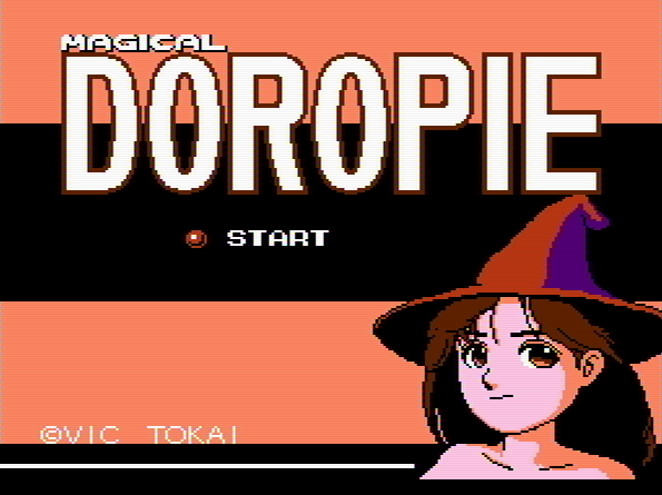 Титульный экран из игры Magical Doropie / Магическая Доропи