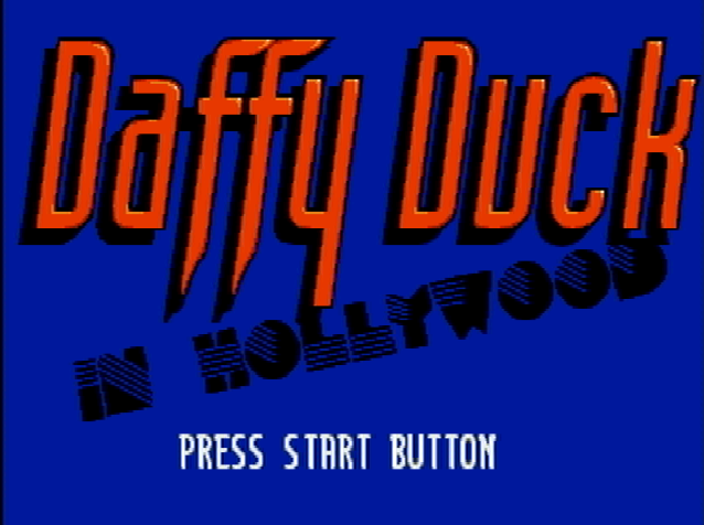 Титульный экран из игры Daffy Duck in Hollywood / Даффи Дак в Голливуде