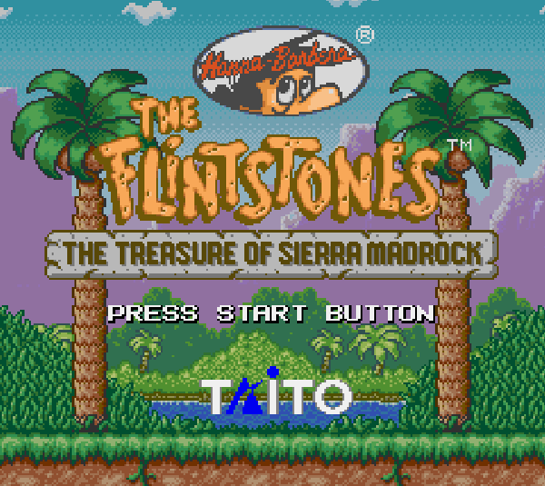 Титульный экран из игры Flintstones the: The Treasure of Sierra Madrock / Флинтстоуны Сокровище Сьерра МэдРок