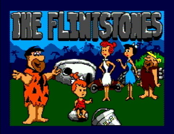 Титульный экран из игры Flintstones the / Флинтстоуны