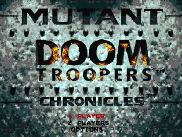 Титульный экран из игры Mutant Chronicles: Doom Troopers / Хроники Мутантов: Войны Судьбы