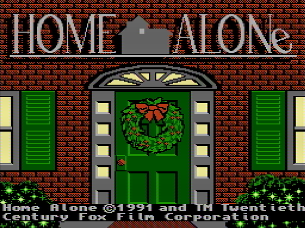 Титульный экран из игры Home Alone / Один Дома