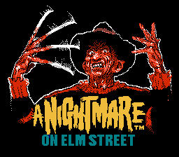 Титульный экран из игры Nightmare on Elm Street, A / Кошмар на улице Вязов
