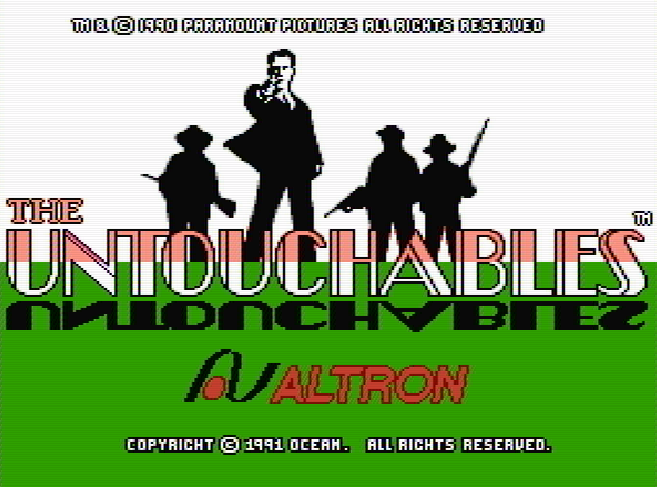 Титульный экран из игры Untouchables, The / Неприкасаемые