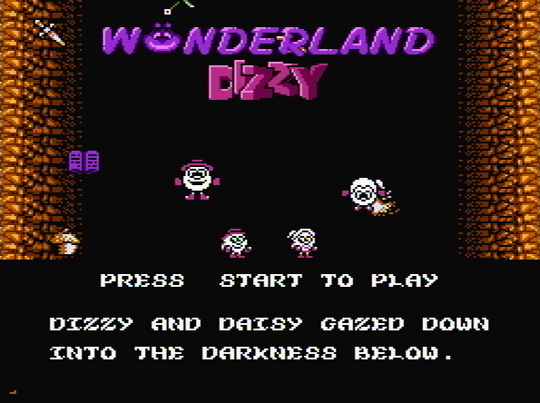 Титульный экран из игры WonderLand Dizzy / Волшебная страна Диззи