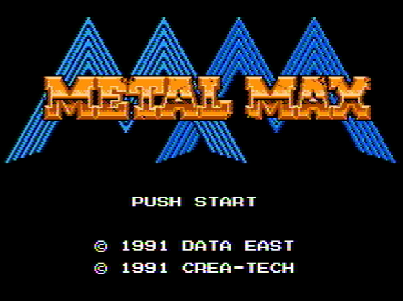 Титульный экран из игры Metal Max / Метал Макс