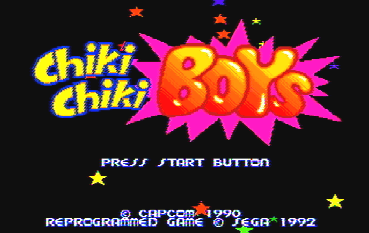 Титульный экран из игры Chiki Chiki Boys / Чики Чики Бойс
