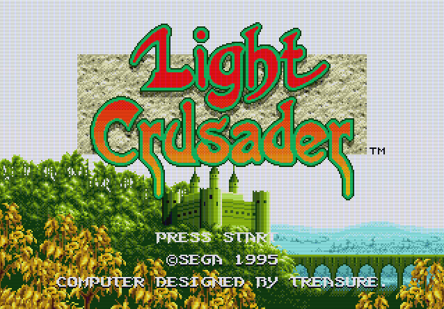 Титульный экран из игры Light Crusader / Крестоносец Света