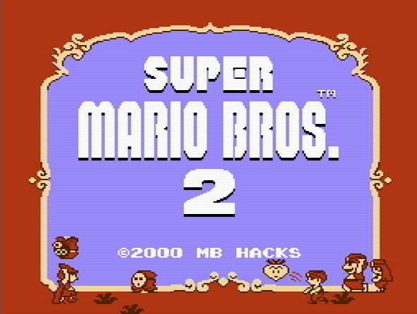 Титульный экран из игры Doki Doki Panic / Super Mario Bros 2 (2000. By  MB)
