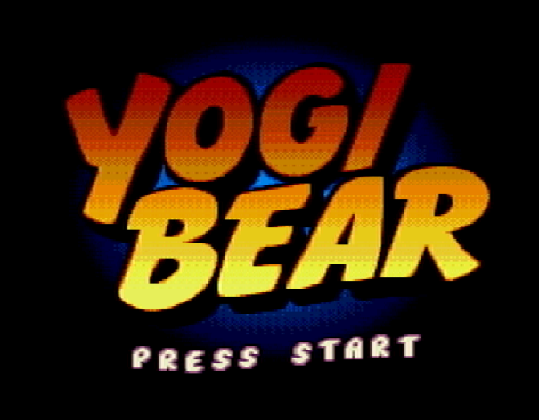 Титульный экран из игры Yogi Bear's Cartoon Capers / Шалости Медведя Йоги