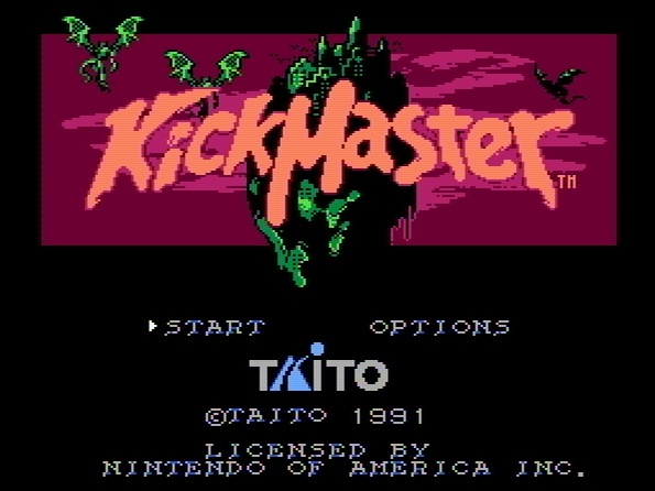 Титульный экран из игры Kick Master / Кик Мастер