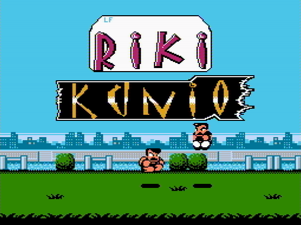 Титульный экран из игры Riki Kunio - Nekketsu Kakutou Densetsu / Рики Кунио