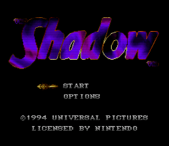 Титульный экран из игры Shadow 'the / Тень