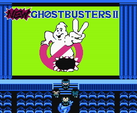 Титульный экран из игры New Ghostbusters II / Новые Охотники за Привидениями 2