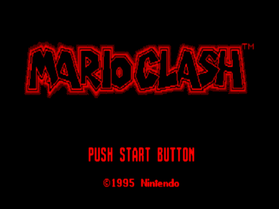 Титульный экран из игры Mario Clash / Марио Клэш