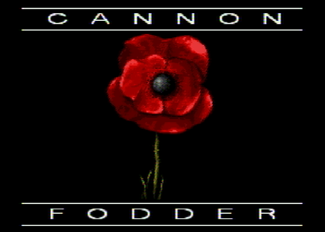 Титульный экран из игры Cannon Fodder / Пушечное Мясо