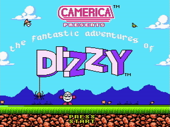 Титульный экран из игры Fantastic Adventures of Dizzy, the / Фантастические Приключения Диззи