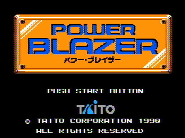 Титульный экран из игры Power Blazer / パワーブレイザー