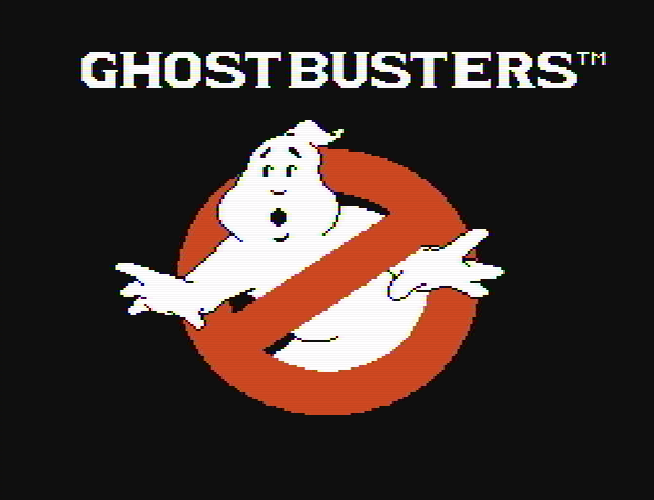 Титульный экран из игры Ghostbusters / Охотники за Привидениями