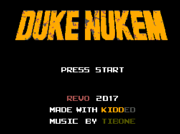 Титульный экран из игры Duke Nukem / Дюк Нюкем