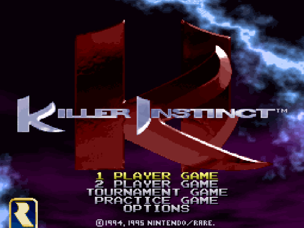 Титульный экран из игры Killer Instinct / Киллер Инстинкт