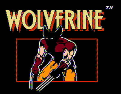 Титульный экран из игры Wolverine / Росомаха
