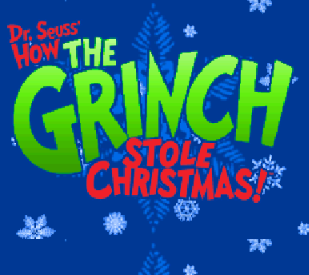 Титульный экран из игры Dr. Seuss - How the Grinch Stole Christmas!