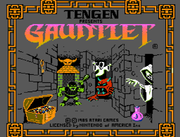 Титульный экран из игры Gauntlet / Гаунтлет