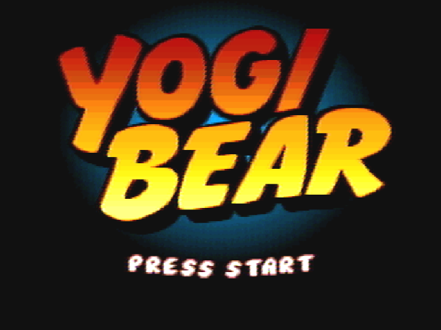 Титульный экран из игры Adventures of Yogi Bear / Yogi Bear's Cartoon Capers