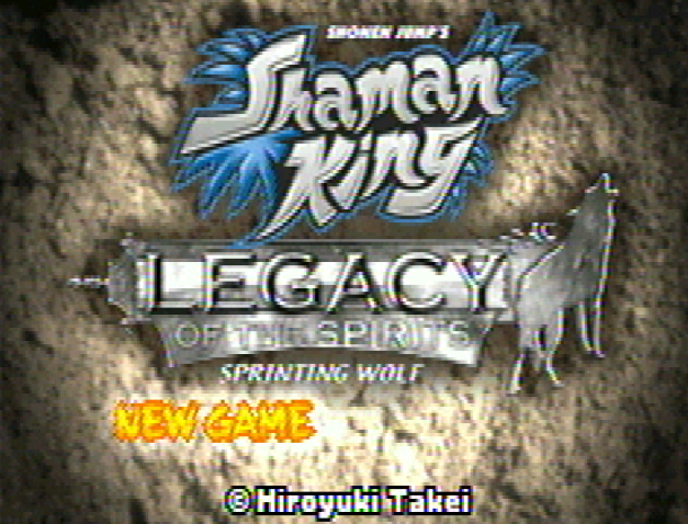 Титульный экран из игры Shaman King: Legacy of the Spirits / Король Шаманов: Наследие Духов