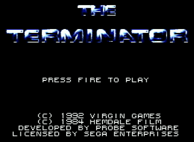 Титульный экран из игры Terminator 'the / Терминатор