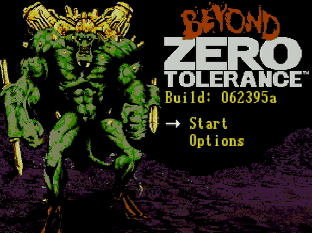 Титульный экран из игры Beyond Zero Tolerance / Бийонд Зеро Толеранс