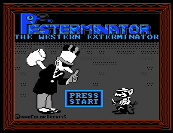 Титульный экран из игры Pesterminator: The Western Exterminator / Пестерминатор: Западный Истребитель