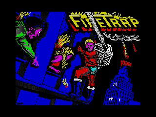 Титульный экран из игры Firetrap / Файртрэп