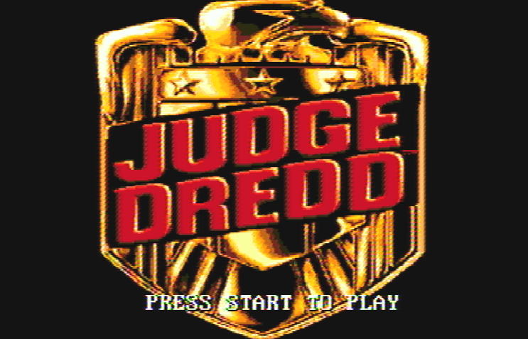 Титульный экран из игры Judge Dredd / Судья Дредд